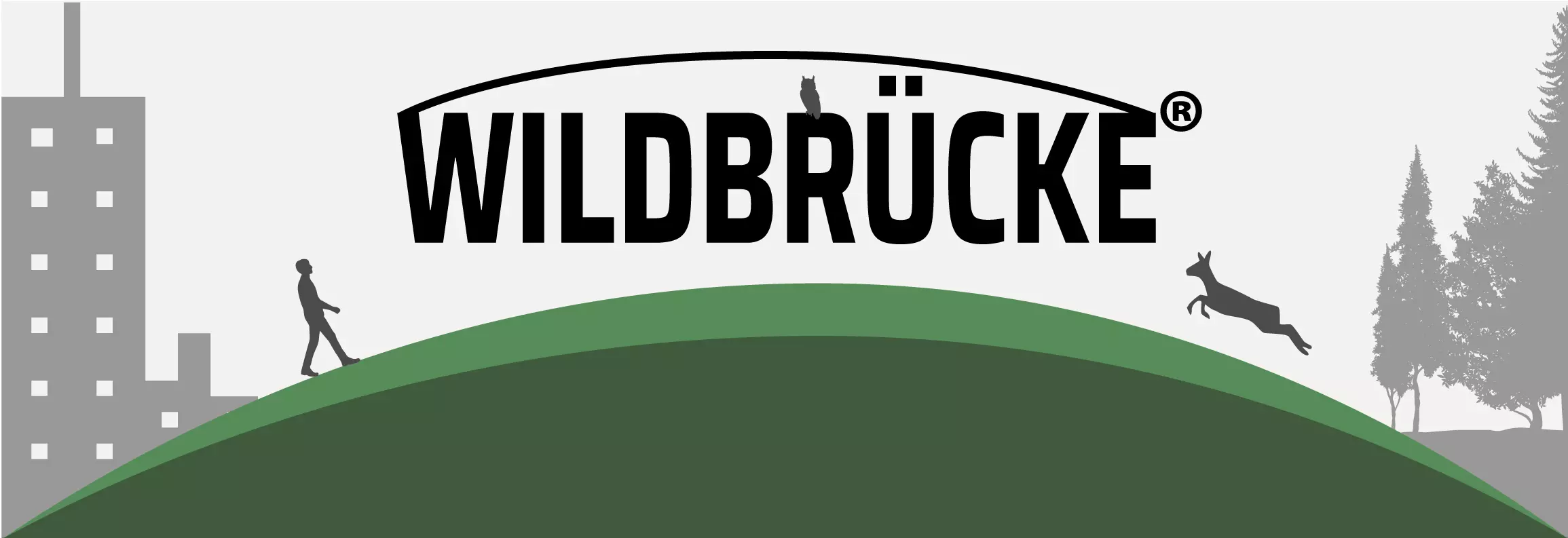 Wildbrücke zeigt die Verbindung von Mensch und Wildtier