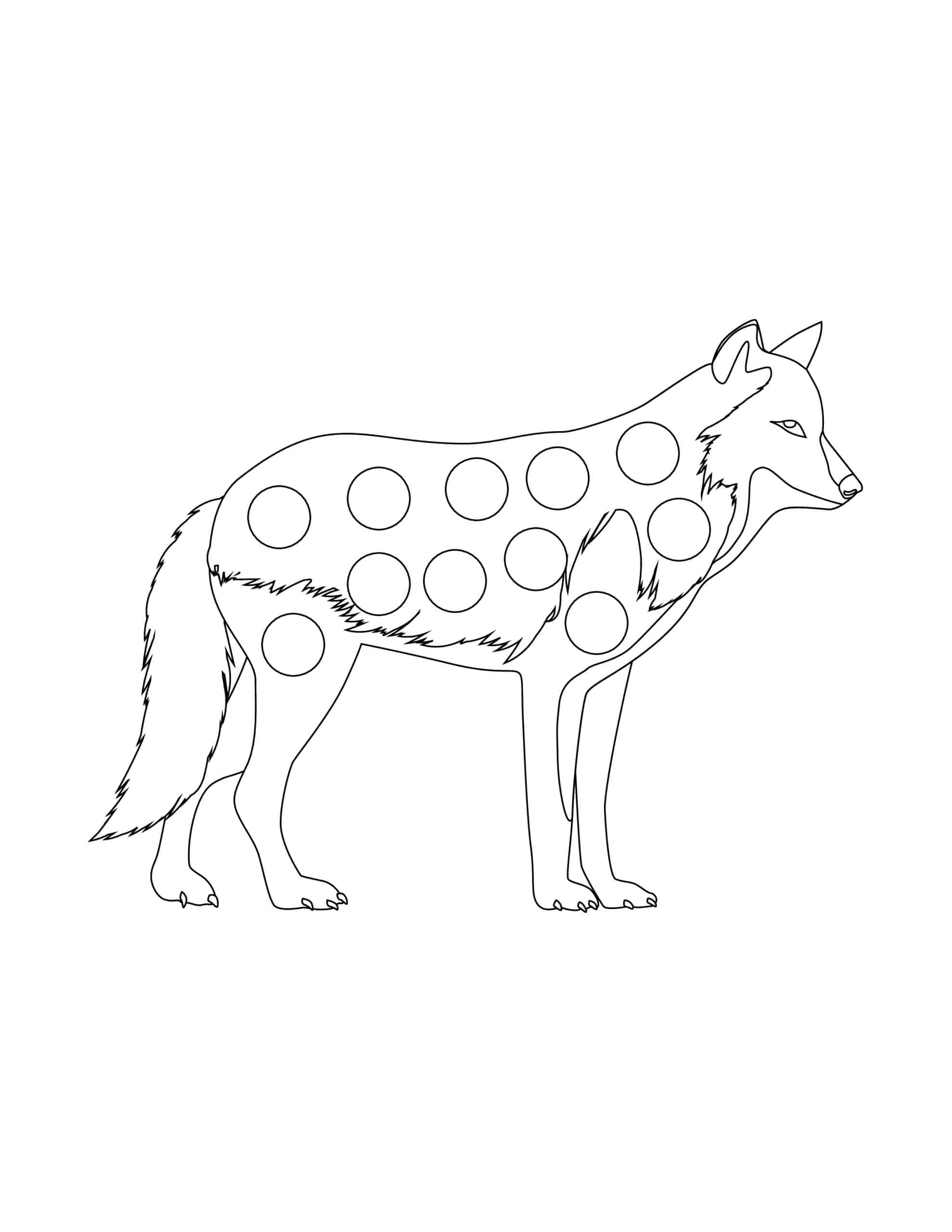 Wolf Ausmalbilder - Wildtier Schule (2) Wolf Ausmalbilder - Wildtiere in Deutschland