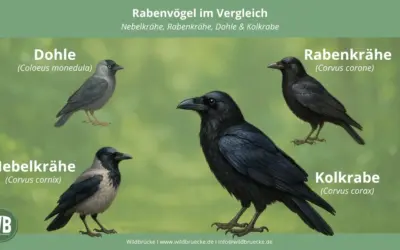 Unterschied Rabe und Krähe: So erkennst du Kolkrabe, Rabenkrähe, Nebelkrähe und Dohle