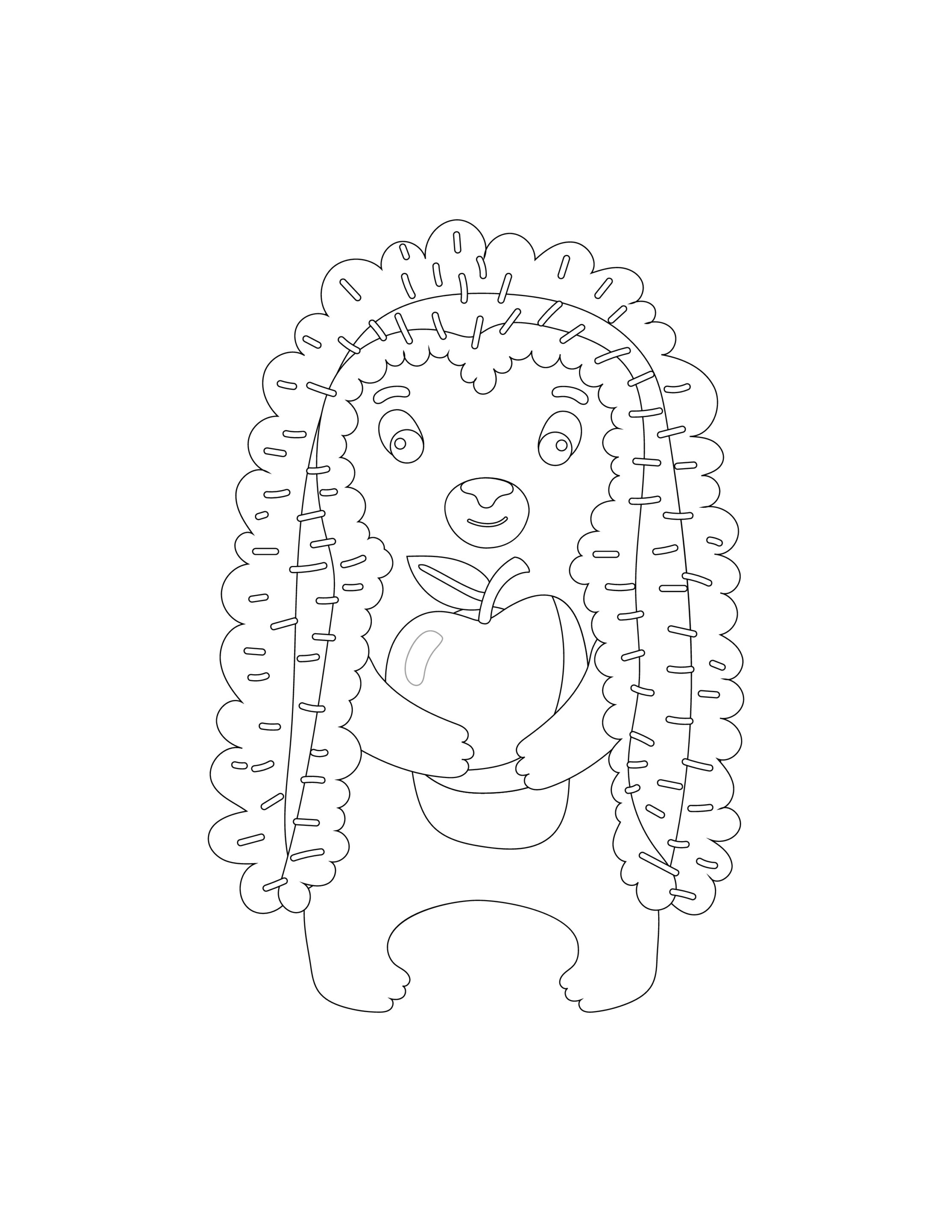 Wolf kostenloses Ausmalbild - Wildtiere in Europa (18)