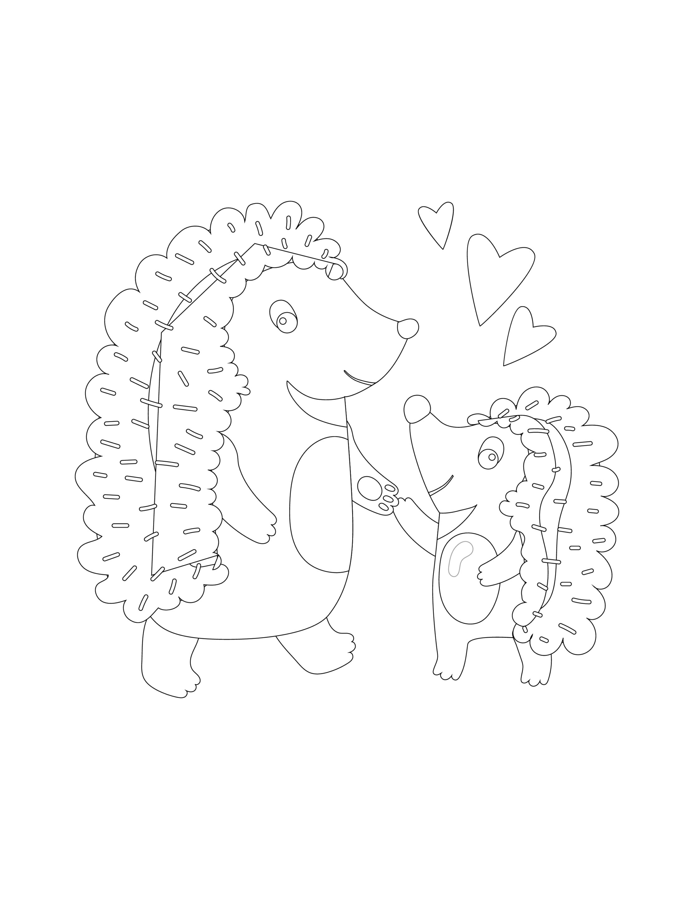 Wolf kostenloses Ausmalbild - Wildtiere in Europa (18)